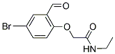 2-(4-BROMO-2-FORMYLPHENOXY)-N-ETHYLACETAMIDE Struktur