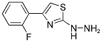 [4-(2-FLUORO-PHENYL)-THIAZOL-2-YL]-HYDRAZINE Struktur