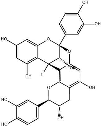 EPICATECHIN-(4BETA->8:2BETA-O-7) CATECHIN Struktur