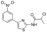 2-CHLORO-N-[4-(3-NITRO-PHENYL)-THIAZOL-2-YL]-PROPIONAMIDE Struktur