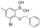 2-BENZYLOXY-3-BROMO-5-METHYLPHENYLBORONIC ACID Struktur