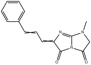 1-METHYL-6-(3-PHENYL-2-PROPENYLIDENE)-1H-IMIDAZO[1,2-A]IMIDAZOLE-3,5(2H,6H)-DIONE Struktur