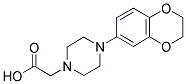 [4-(2,3-DIHYDRO-BENZO[1,4]DIOXIN-6-YL)-PIPERAZIN-1-YL]-ACETIC ACID Struktur