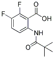 6-[(2,2-DIMETHYLPROPANOYL)AMINO]-2,3-DIFLUOROBENZOIC ACID Struktur