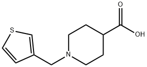 1-(THIEN-3-YLMETHYL)PIPERIDINE-4-CARBOXYLIC ACID Struktur