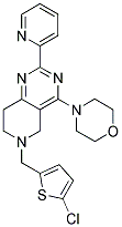 6-(5-CHLORO-THIOPHEN-2-YLMETHYL)-4-MORPHOLIN-4-YL-2-PYRIDIN-2-YL-5,6,7,8-TETRAHYDRO-PYRIDO[4,3-D]PYRIMIDINE Struktur