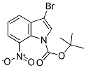 3-BROMO-7-NITROINDOLE-1-CARBOXYLIC ACID TERT-BUTYL ESTER Struktur