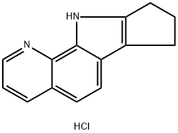 7,8,9,10-TETRAHYDROCYCLOPENTA[4,5]PYRROLO[3,2-H]QUINOLIN-10-IUM CHLORIDE Struktur