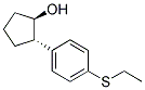 TRANS-2-(4-ETHYLTHIOPHENYL)CYCLOPENTANOL Struktur