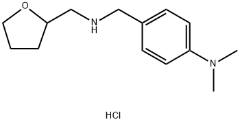 DIMETHYL-(4-([(TETRAHYDRO-FURAN-2-YLMETHYL)-AMINO]-METHYL)-PHENYL)-AMINE HYDROCHLORIDE Struktur