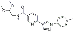 N-(2,2-DIMETHOXYETHYL)-6-[1-(4-METHYLPHENYL)-1H-PYRAZOL-4-YL]NICOTINAMIDE Struktur