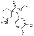 3-(3,4-DICHLOROBENZYL)PIPERIDINE-3-ETHYLCARBOXYLATE HYDROCHLORIDE Struktur