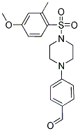 4-(4-[(4-METHOXY-2-METHYLPHENYL)SULFONYL]PIPERAZIN-1-YL)BENZALDEHYDE Struktur