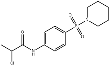 2-CHLORO-N-[4-(PIPERIDIN-1-YLSULFONYL)PHENYL]PROPANAMIDE Struktur