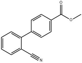 METHYL 2'-CYANO[1,1'-BIPHENYL]-4-CARBOXYLATE Struktur