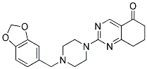 2-[4-(1,3-BENZODIOXOL-5-YLMETHYL)PIPERAZIN-1-YL]-7,8-DIHYDROQUINAZOLIN-5(6H)-ONE Struktur