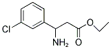 3-AMINO-3-(3-CHLORO-PHENYL)-PROPIONIC ACID ETHYL ESTER Struktur