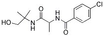 4-CHLORO-N-(2-[(2-HYDROXY-1,1-DIMETHYLETHYL)AMINO]-1-METHYL-2-OXOETHYL)BENZAMIDE Struktur