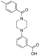 3-[4-(4-METHYLBENZOYL)PIPERAZIN-1-YL]BENZOIC ACID Struktur