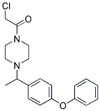 1-(CHLOROACETYL)-4-[1-(4-PHENOXYPHENYL)ETHYL]PIPERAZINE Struktur