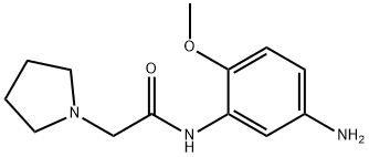 N-(5-AMINO-2-METHOXY-PHENYL)-2-PYRROLIDIN-1-YL-ACETAMIDE Struktur