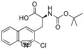 (S)-N-ALPHA-T-BUTYLOXYCARBONYL-3-(2-CHLORO-QUINOLINE-3-YL)-ALANINE Struktur