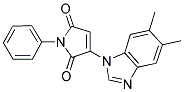 3-(5,6-DIMETHYL-1H-BENZIMIDAZOL-1-YL)-1-PHENYL-1H-PYRROLE-2,5-DIONE Struktur