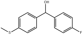 4-FLUORO-4'-(METHYLTHIO)BENZHYDROL Struktur