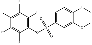 PENTAFLUOROPHENYL 3,4-DIMETHOXY-BENZENESULFONATE Struktur