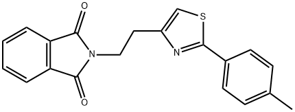 2-(2-[2-(4-METHYLPHENYL)-1,3-THIAZOL-4-YL]ETHYL)-1H-ISOINDOLE-1,3(2H)-DIONE Struktur