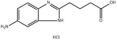 4-(5-AMINO-1H-BENZOIMIDAZOL-2-YL)-BUTYRIC ACID DIHYDROCHLORIDE Struktur