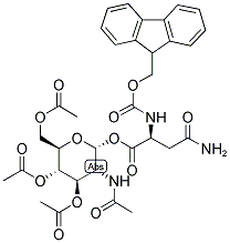 TRI-O-ACETYL-ALPHA-D-GLCNAC-FMOC-ASN Struktur