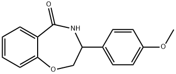 3-(4-METHOXYPHENYL)-3,4-DIHYDRO-1,4-BENZOXAZEPIN-5(2H)-ONE Struktur