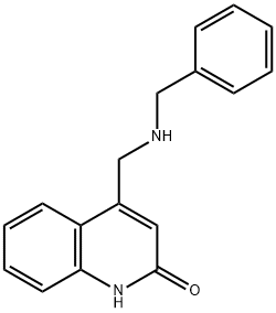 4-(BENZYLAMINO-METHYL)-QUINOLIN-2-OL Struktur