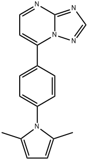 7-[4-(2,5-DIMETHYL-1H-PYRROL-1-YL)PHENYL][1,2,4]TRIAZOLO[1,5-A]PYRIMIDINE Struktur