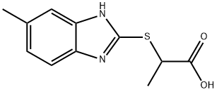 2-(6-METHYL-1H-BENZOIMIDAZOL-2-YLSULFANYL)-PROPIONIC ACID Struktur