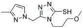 4-(3-METHOXY-PROPYL)-5-(3-METHYL-PYRAZOL-1-YLMETHYL)-4H-[1,2,4]TRIAZOLE-3-THIOL Struktur