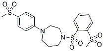 1-(2-METHANESULFONYL-BENZENESULFONYL)-4-(4-METHANESULFONYL-PHENYL)-[1,4]DIAZEPANE Struktur