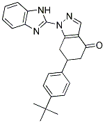 1-(1H-BENZO[D]IMIDAZOL-2-YL)-6-(4-TERT-BUTYLPHENYL)-6,7-DIHYDRO-1H-INDAZOL-4(5H)-ONE Struktur