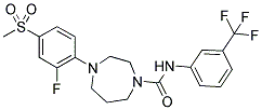 4-(2-FLUORO-4-METHANESULFONYL-PHENYL)-[1,4]DIAZEPANE-1-CARBOXYLIC ACID (3-TRIFLUOROMETHYL-PHENYL)-AMIDE Struktur