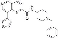 8-THIOPHEN-3-YL-[1,6]NAPHTHYRIDINE-2-CARBOXYLIC ACID (1-BENZYL-PIPERIDIN-4-YL)-AMIDE Struktur