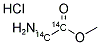 GLYCINE METHYL ESTER HYDROCHLORIDE, [1,2-14C] Struktur
