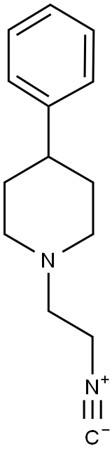 1-(2-ISOCYANO-ETHYL)-4-PHENYL-PIPERIDINE Struktur