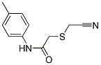 2-CYANOMETHYLSULFANYL-N-P-TOLYL-ACETAMIDE Struktur