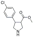 4-(4-CHLORO-PHENYL)-PYRROLIDINE-3-CARBOXYLIC ACID METHYL ESTER Struktur