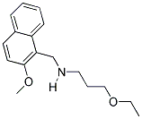 3-ETHOXY-N-((2-METHOXY-1-NAPHTHYL)METHYL)PROPAN-1-AMINE Struktur