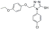 4-(4-CHLORO-PHENYL)-5-(4-ETHOXY-PHENOXYMETHYL)-4H-[1,2,4]TRIAZOLE-3-THIOL Struktur