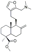 5-[2-(2-DIMETHYLAMINOMETHYL-FURAN-3-YL)-ETHYL]-1,4A-DIMETHYL-6-METHYLENE-DECAHYDRO-NAPHTHALENE-1-CARBOXYLIC ACID METHYL ESTER Struktur