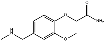 2-(2-METHOXY-4-((METHYLAMINO)METHYL)PHENOXY)ACETAMIDE Struktur