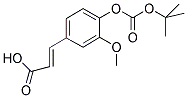 3-(4-TERT-BUTOXYCARBONYLOXY-3-METHOXY-PHENYL)-ACRYLIC ACID Struktur